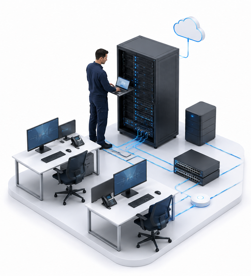 IT infrastructure managed as an outsourced function